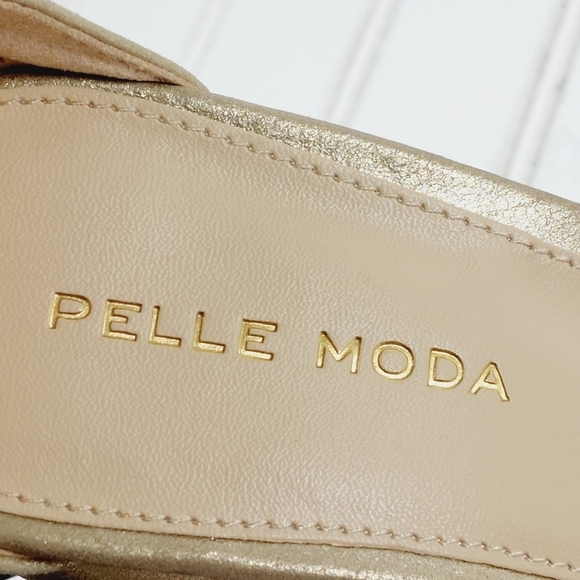 NEW Pelle Moda Gilian Platform Cream Buckle Ankle Strap High Sandal Heels K434 - Picture 9 of 15